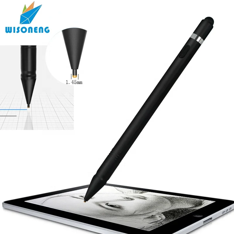 Ultra-Sottile Punta Dello Stilo per Capacitivo Touch Screen Attivo e Passivo USB Stilo 1.45 millimetri Fine Point per il Disegno e la Scrittura A Mano - ANKUX Tech Co., Ltd