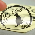 Self adhesive sublimation logo print transparent pvc label sticker paper for plastic bottles