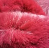 Custom wholesale high quality fake fur imitation fox fur plush fabric