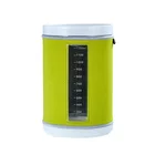 beautiful glass jar food and milk powder glass jar with lid