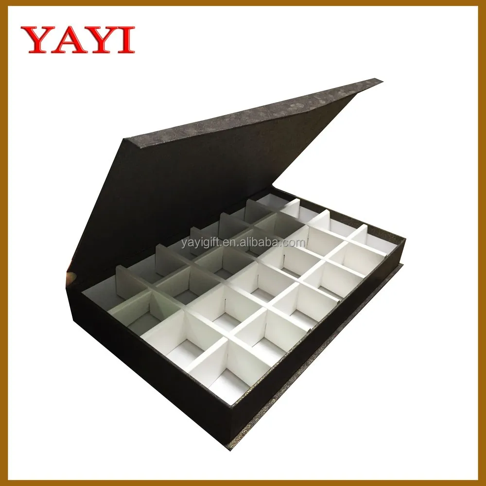 customized 24pcs cardboard magnetic closure chocolate boxes