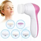 5 in 1 Deep Cleansing Gentle Exfoliating Removing Blackhead Beauty Instrument Facial Cleanser Brush