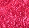 high quality chiffon flower embroidery tulle fabric for evening dress or clothing, very nice red ribbon flowers fabric