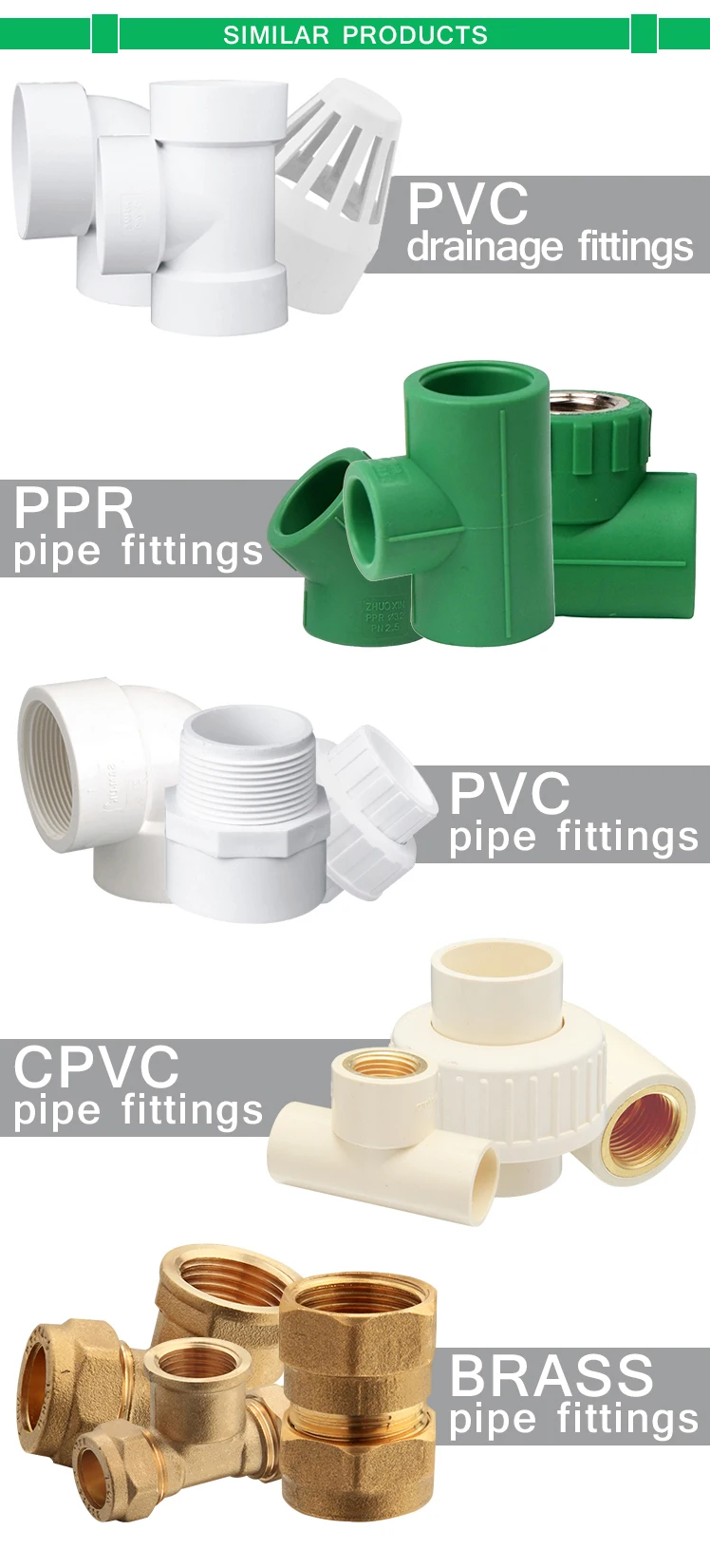 PVC Pipe Tee Fitting 3 Way Connector