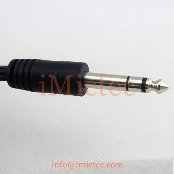 Customized TRS 6.5mm,6.35MM 1/4" inch 3 poles,sections audio,aux stereo male to female extension cable - ANKUX.COM