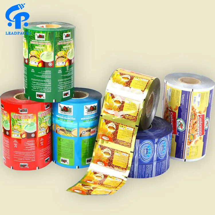 Custom Printed PE/PP/OPP/CPE/PVC Food Packaging Stretch Film Roll