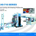 Plastic Thermoforming Plates and Lids Automatic Vacuum Forming Machine
