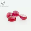 Factory outlets 8# Blood Red Synthetic Hemispherical Ruby gems