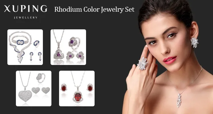 S-37 Luxury Crystal Bridal Wedding Jewelry Set Rhinestone Pendant V Drop Necklace Earring and Bracelet Set