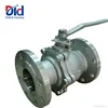 Stainless Steel CF8 DIN PN16 Flange Direct Mounting Pad Manual Handle Operated Float Ball Valves