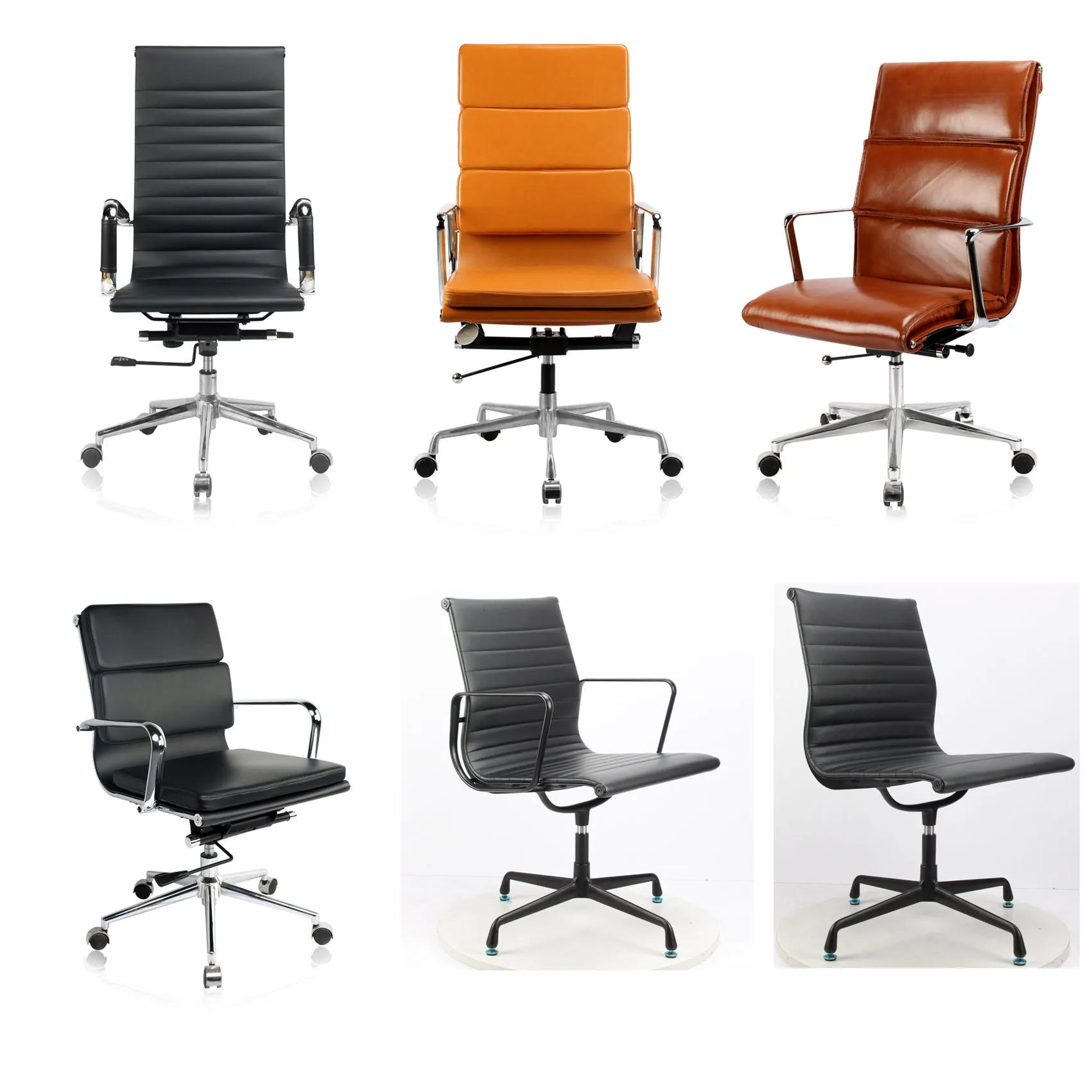 Современный дизайн Поворотный Белый офисный стул с колесами для конференц-зала