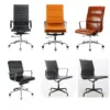 modern design swivel white office chair with wheels for meeting room