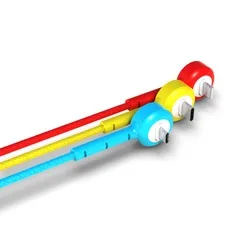 with retail package 3 in 1 USB Cable For iPhone Samsung Xiaomi Multi Fast Charge Charger - ANKUX.COM