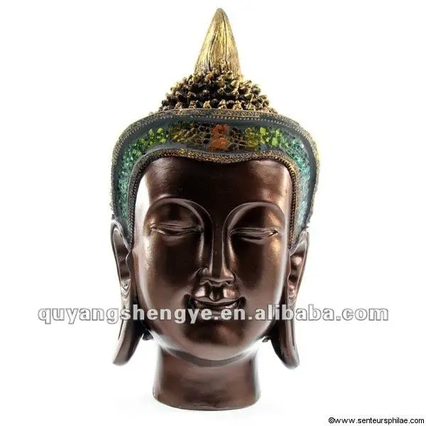 marble buddha head