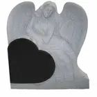 Angel Tombstone Tombstone Tombstone Monument Angel Heart Shaped Etching Headstone Monument Tombstone