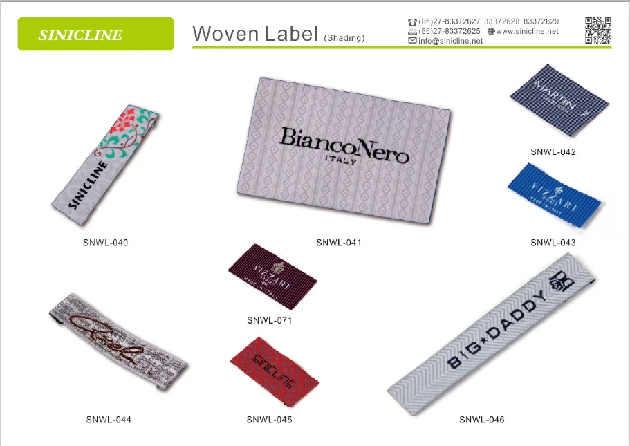 Customized garment clothes woven label tag/woven labels/clothing label
