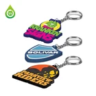 pvc keychain Cheap Gift Print Logo personalised rubber Keyring