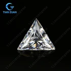 Top quality D F super White Color triangle shape Synthetic Diamond moissanite stone