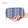 Fashion Elephant printed canvas long women wallet clutch fancy smart wallet