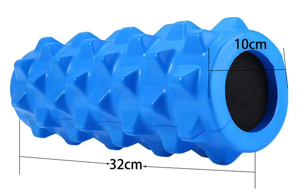 Tetured muscle foam foller manipulates soft tissue like a massge therapist