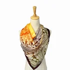 2019 Fashion long 100% silk lady hijab Scarf for women summer