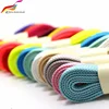 Durable Athletic Shoelaces Colorful Plain Thick Polyester White Shoe Laces