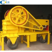Mobile Diesel type jaw stone crusher for sale
