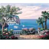 DIY Oil Painting Paint by Numbers Kits Image Drawing On Canvas by Hand Coloring Arts Crafts - Harbor Scenery