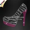 Zebra print high heels wholesale rhinestone transfers manufacturers