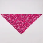 Soft Pet Dog Bandanas Cat Puppy Neckerchief Neck Scarf Collar Accessories classic pink paisley pet bandana