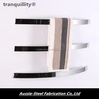 Fashion Design Bathroom Electric Heated Single Towel Bar / Curved Tube Towel rail