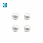 White bright pearl 18L tunnel hole Polyester Mushroom Shaped snap Children shirt Buttons for kids
