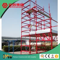 Used Painted Metal Steel Kwikstage Scaffolding
