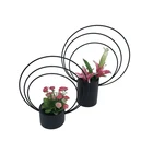 Tall modern restaurant table stainless steel flower vase for home decor