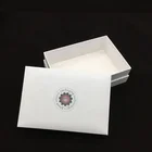Simple design luxury accept custom 2 piece white boutique packaging gift box