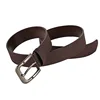 new style black leather men's belt pu belt for man