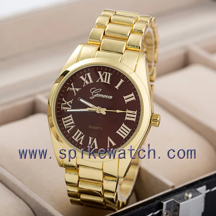 Promotional Price Quartz Analog Fake Gold Watches Buy Fake Gold