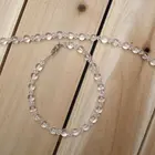 The crystal bead is bandaged to bind with wooden curtain band