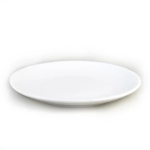 round self-service plate for party or buffet dinner