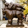 /product-detail/life-size-polished-bronze-sculpture-famous-botero-fat-lady-with-sheep-statues-60819314989.html