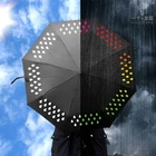 automatic promotion 3 folding auto open uv color changing when wet umbrella