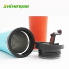 2019 New Promote Colorful Gift Food Grade Double Wall SS Coffee Mug With Lid