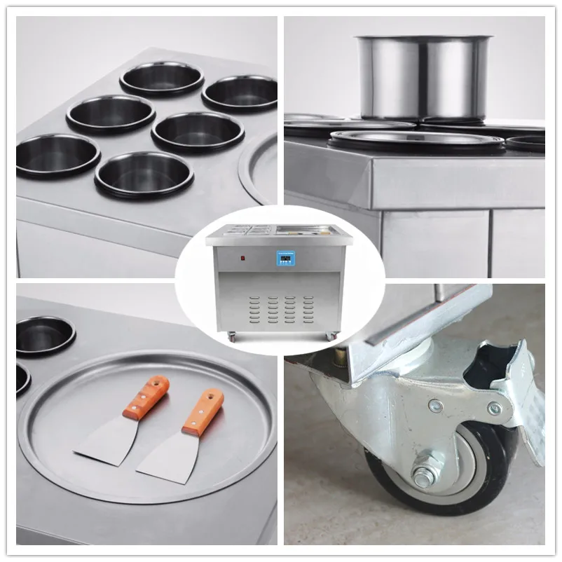 Mobile Fried Ice Cream Machine Rolling Rolls stir fry ice cream roll machine