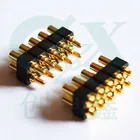 SMT pitch 2.54mm brass spring loaded pogo pin connector