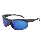 Men Style Fashion Black Sport Sunglasses Cheap Oversize PC Protection Blue Lens Cycling Sun Glasses