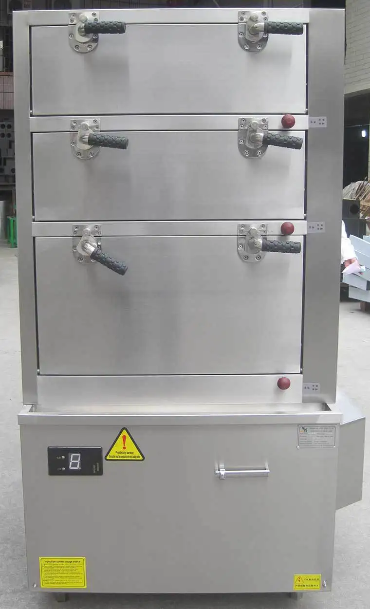 Commercial Cooking Equipment Seafood Steamer With Threedoor Design For