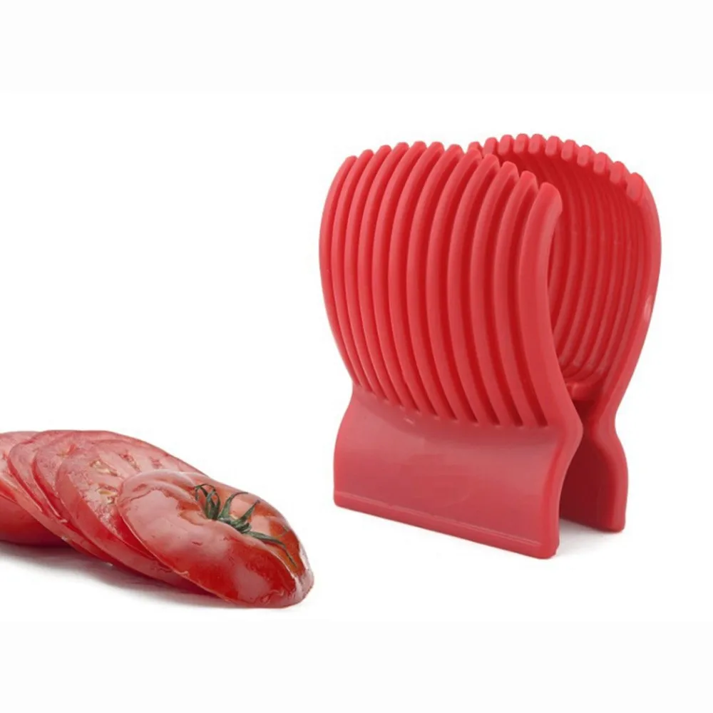 Good Quality Onion Fruit Vegetable Cutter Tools Tomato Holder Slicer Guide Potato/Onion Holder Cutter Shredders Slicers KC1133
