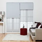 sunscreen and blackout two layer roller window shades
