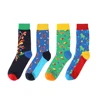 CYSHMILY Novelty Colorful Design Men Dress Teen Tube Custom Socks breathable socks