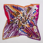 90x90 Square Large Shawl Women Natural Twill Silk Fashion Scarf